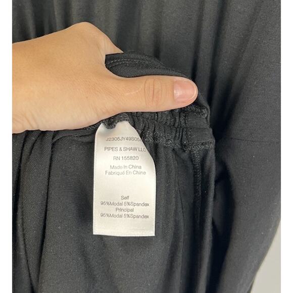 VERONICA BEARD Ruched Hannock M Dress In Black - Picture 9 of 11